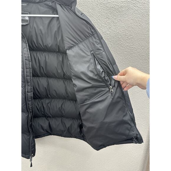 The North Face Mens Jacket Size Large Black Nuptse 700 Goose Down Puffer Zip Up - Picture 6 of 15